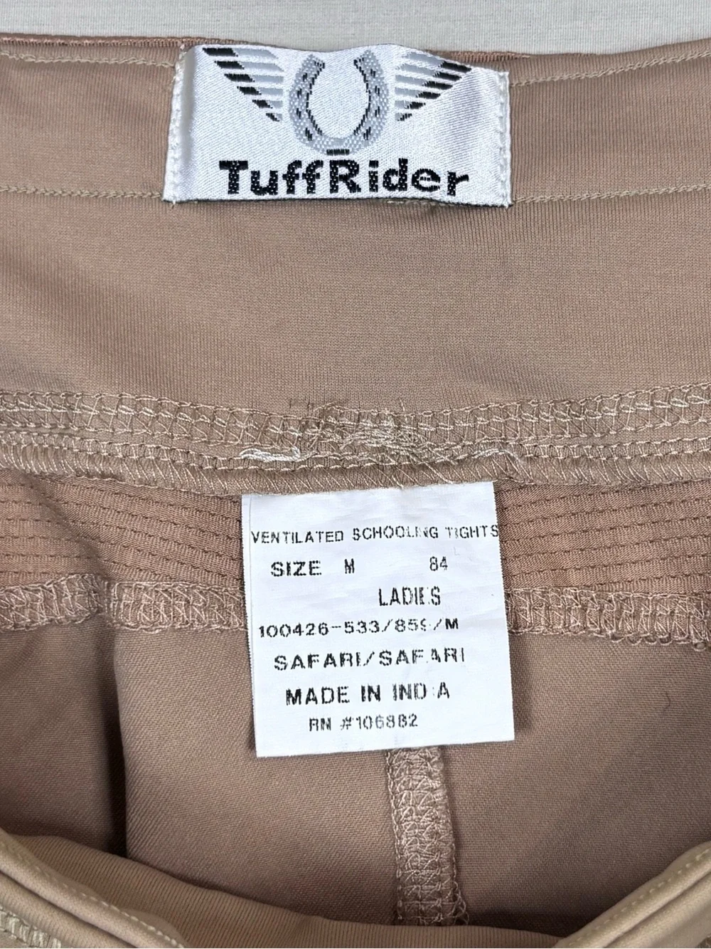 TuffRider Safari Ventilated Schooling Riding Tights Equestrian Medium